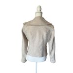 CAbi  Jacket Womens Size S Light Beige Wide Collar Full Zip Photo 2