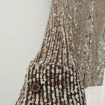 Anthropologie Flat White Sequin Tunic Dress, Size XS Photo 6