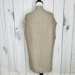 Chico's  Taupe and Silver Sleeveless Long Sweater Vest Size 1 Medium Photo 7