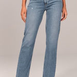 Abercrombie & Fitch The 90s Straight Ultra High Rise Criss Cross Waist Size 26 Photo 0