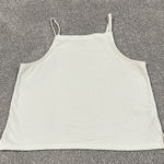 Madewell  yellow and white seersucker‎ tank top size small Photo 0