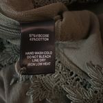 Lulus  Crochet Cold Shoulder Side Tie Top M Olive Green Boho Fairycore Festival Photo 10