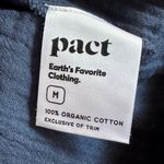 Pact Organic Cotton Blue Navy Balloon Sleeve Tunic Top Size Medium Lightweight Photo 4