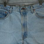 Levi's Vtg 95' 555 Shorts Mens Womens 33x6 Blue Cut Off Raw Hem Bootie Hot Pants Photo 2