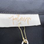 NEW Petersyn Womens XS‎ Agnes Shirt Dress Tie Front Puff Sleeve Black Gothic Photo 6