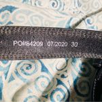 CAVENDERS CLASSIC WESTERN LEATHER BELT BLACK SILVER BULL RIDING BUCKLE 30 Photo 4