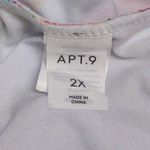 Apt. 9 NWT  Batik Halter Tankini Top Multicolor Tropical Ruched Size 2X New Photo 4