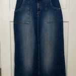 Saint Tropez West 90s Y2k Retro Maxi Denim Skirt - Size 8 Photo 0