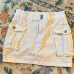 Mini White Cargo Skirt Photo 0