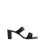 STAUD Frankie Ruched Sandal Black Womens Size 36 6 Photo 1