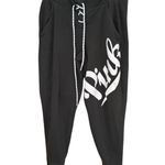 Victorias Secret Pink Womens Green Joggers With Lace Photo 0