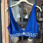 Versace  Greca Bluette-Oro Border Bralette Triangle top swimsuit bikini Photo 1