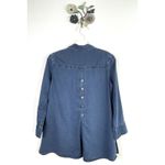 Soft Surroundings HUTTON Tencel Popover Denim Chambray Button Back Small Photo 4