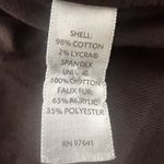 J. Jill Women’s Faux Suede Vest 2X Faux Fur Lined Chocolate Brown Size XXL Photo 3