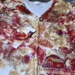 CJ Banks Fall Foliage Print Button Front Cardigan Sweater Womens 3X Autumn Leaf Tan Photo 7