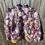 Floral Appliqué Long Sleeved Top M Red Size M Photo 5