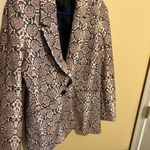ANINE BING | Madeline Python Double Breasted Snake Print Blazer XS Photo 5