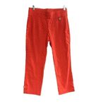 Rafaella  Women’s Orange Polka Dot Pants,‎ Size 6 ankle skinny Photo 1