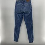 Madewell Sz 25 10" High-Rise Skinny Jeans Dewitt Wash Button Front TENCEL Denim Photo 4