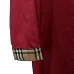 Burberry COPY - London Red Single Breasted Nova Check Lined With Flip Cuffs SZ 2 Photo 5