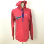 Nike Woman's  Just‎ Do It Scrambled Spell Out Swoosh Pink Pullover Hoodie Small Photo 1