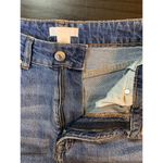 H&M Regular Waist Jean Shorts Womens 10 Medium Wash Denim Festival DIY Cut Off Photo 4