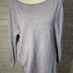 DREAMERS Gray Long Sleeve Boat Neck Casual Top S M Size undefined Photo 0