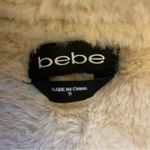 Bebe  Sherpa Lined Asymmetrical Zip Front Cropped Vegan Suede Farmers Jacket S Photo 8