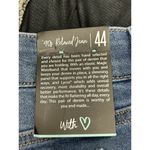 LuLaRoe  90's Relaxed Jeans Size 44 Blue Stretch Support Panels 44x30 Business Photo 5