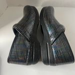 Dansko Professional Womens Clogs Shoes Sz 42 Black Silver Stripe Comfort Nurse Photo 5