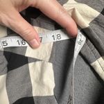 Talbots Shirt Womens XS Black White Buffalo Check Plaid Button Front Long Sleeve Photo 9