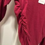 Bobi  Revolve Cropped Shirred Turtleneck Top NWT Size‎ Medium Photo 5