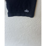 Alo Yoga Seamless Ribbed Mellow Romper Black Bodysuit Size XS Lounge Athleisure Photo 4