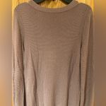 Free People  Mauve Crisscross Side Slit Long‎ Bell Sleeves Tunic Sweater Small Photo 8