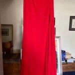 Sherri Hill Red Halter Two-Piece High Slit Prom Dress Photo 1