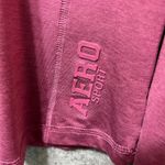 Aeropostale  Sport‎ Top Long Sleeve V Neck Athletic Shirt Womens Medium Mauve Photo 2