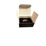 Avon Apple Brooch Gold Tone With Red Rhinestones Gift For Educators #1 Teacher Photo 3