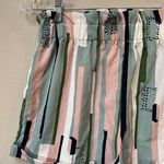 Womens Pastel Pink Green High Rise Shorts Size M Missing Belt Tie Size M Photo 2