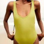 ZARA  Woman SWIMWEAR | RIBBED SWIMSUIT Olive Green | 0167/201 Photo 2