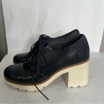 Camper Anouk Leather Platform Shoe Lug Sole Retro 39 Black Size 9 Photo 5