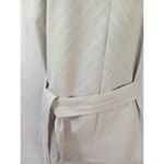 Liz Claiborne Liz Claiborne Career Women Medium Gray Purple White Striped W/ Belt Sleeveless Photo 2