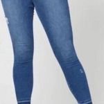 Spanx NWOT Denim Ankle Skinny Distressed Med Wash Jeans BUTT LIFTER Size Medium Photo 0
