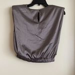TCEC | NWOT | Satin Muscle Top | M | Light Grey | CT7484 Photo 3
