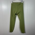 Nike Green Cotton Blend Embroidered Swoosh Ankle Crop Leggings XS Athleisure Gym Photo 4