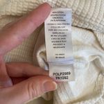 Lilla P Women’s White Waffle Knit Long Sleeve Top Kangaroo Pocket Size M Size M Photo 6