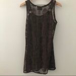 Croft & Barrow  Brown Crochet Cover Up Dress Photo 1