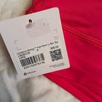 Lululemon NWT Energy High Neck LL sports Bra Zipper Lip Gloss Size 6 Photo 6