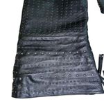 Sam Edelman Black Leather Studded Over-the-Knee Wedge Boots Buckle - Women’s 7.5 Photo 5