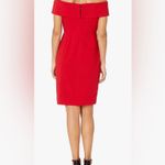 Calvin Klein  Red Off-Shoulder Dress – Size 6P Photo 2