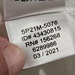 Anthropologie Calligraphie White Black Embroider Bubble Sleeve Peasant Blouse XS Photo 6